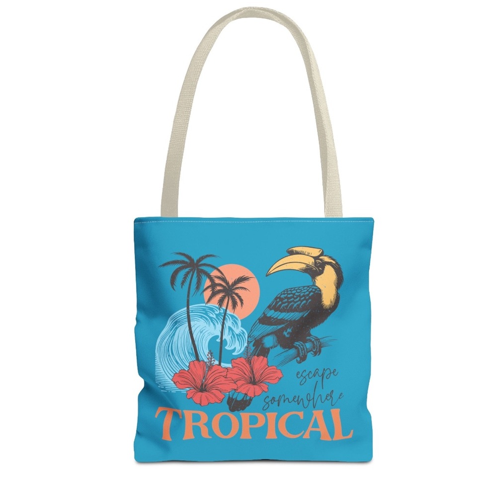 Escape Somewhere Tropical Tote